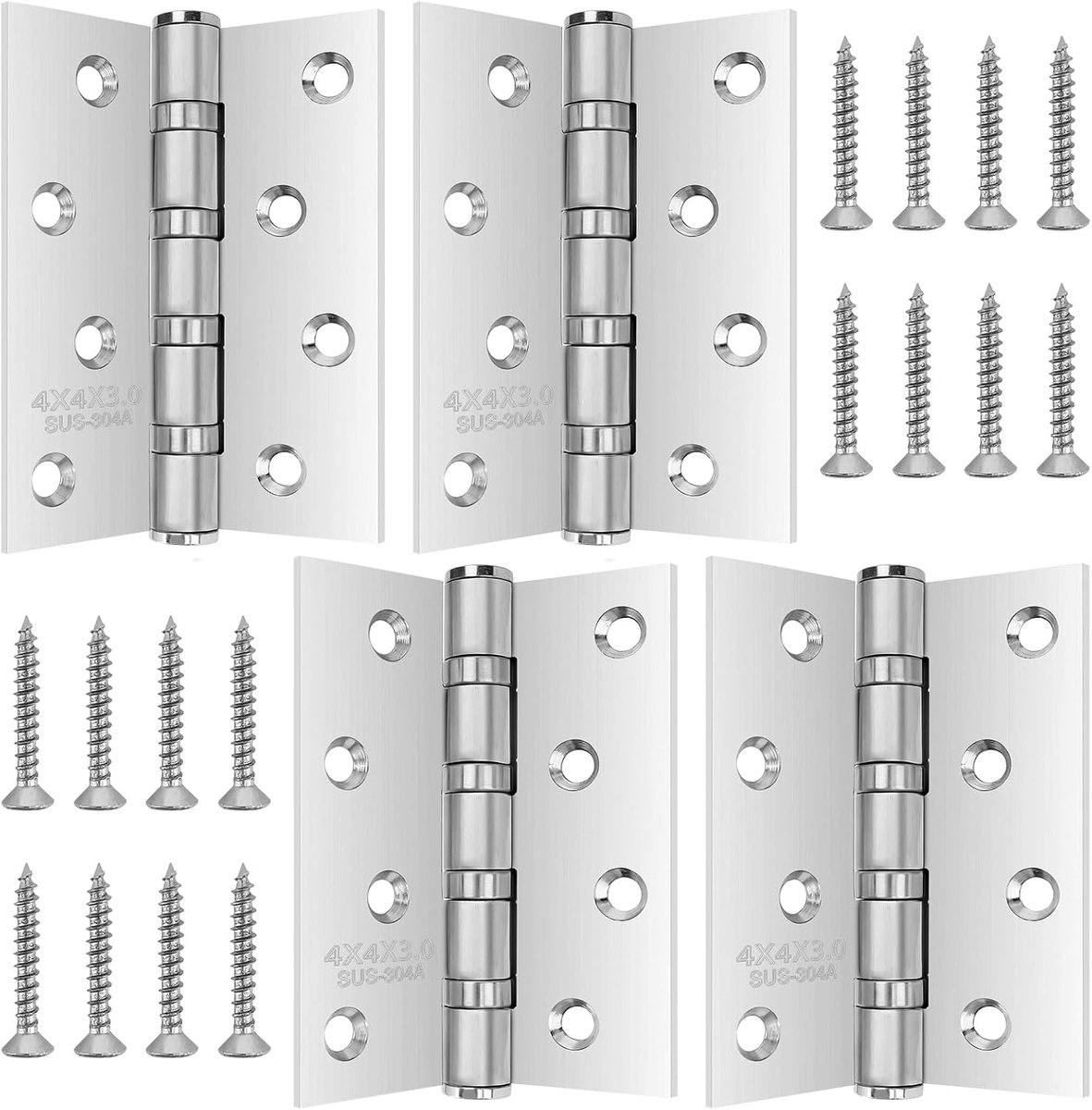 4pcs hinges, collapsible, stainless steel hinges, piano strap, hinges - ShopVlot