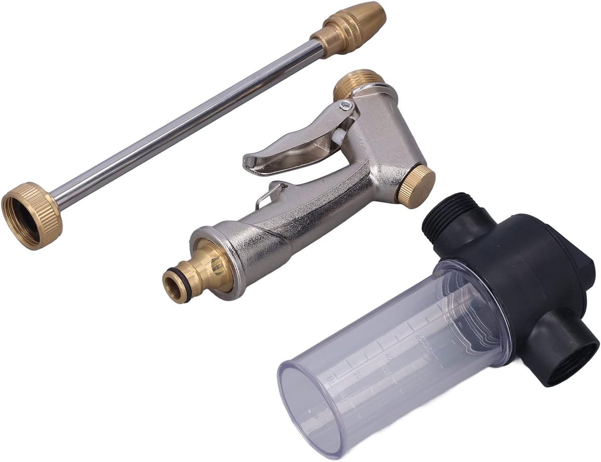 Garden High Pressure Water Gun Garden Hose Wand Nozzle Sprayer Hose Wand Nozzle Sprayer Foam Washer Spray Cleaning - ShopVlot