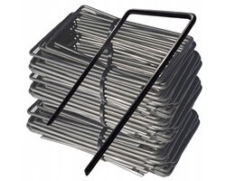 Set van 100 U-vormige grondpennen voor agrotextiel, 4mm dik, 15cm