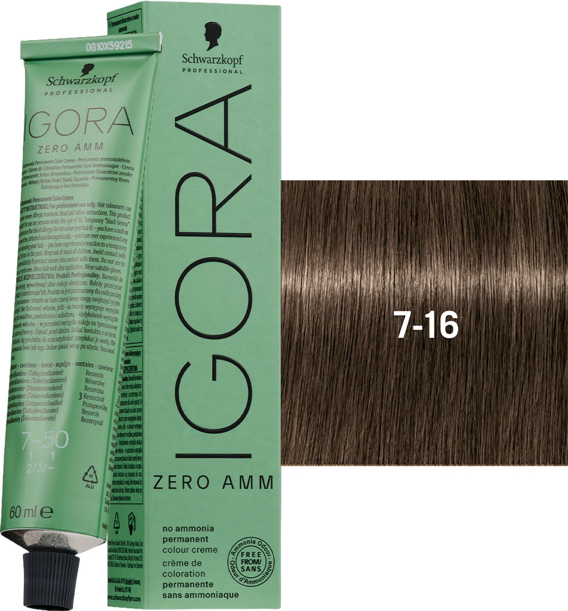 Schwarzkopf – Igora Zero Ammonia 60 ml – 7-16