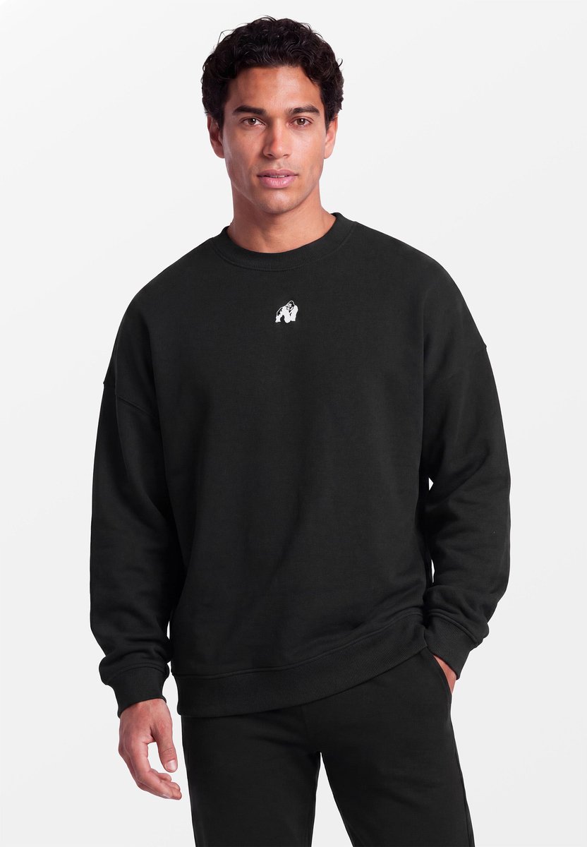 Gorilla Wear Leeds Oversized Sweater - Zwart - S