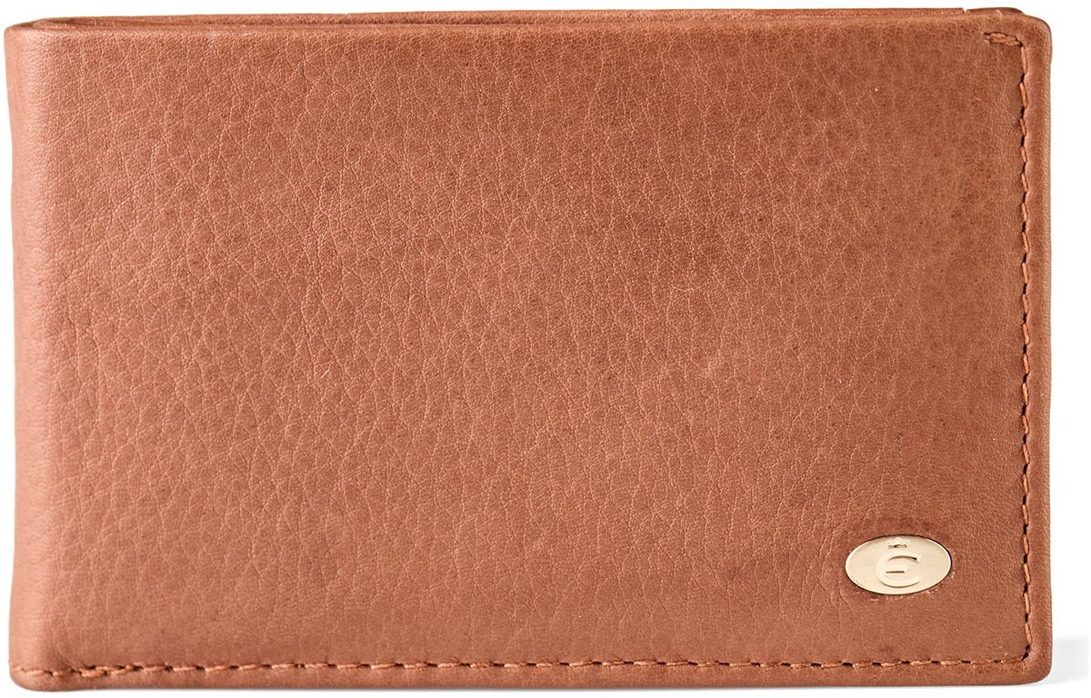 Esquire Chicago Portemonnee RFID-bescherming Leer 10.5 cm - Jongens - Horizontaal - cognac