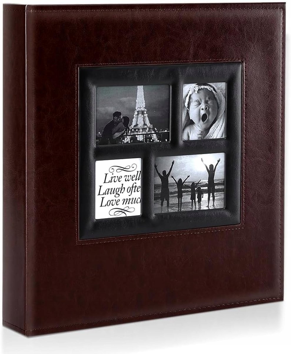 Leren Fotoalbum Brons - 500 Foto's 10x15cm - Elegante Herinneringen