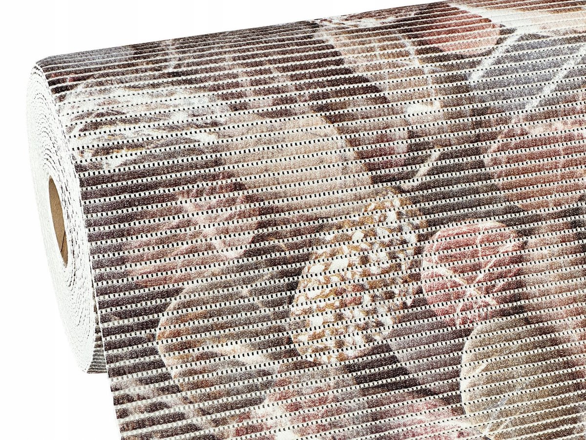 Antislip Badkamermat - Kleurrijke Stenen - 190x65 cm