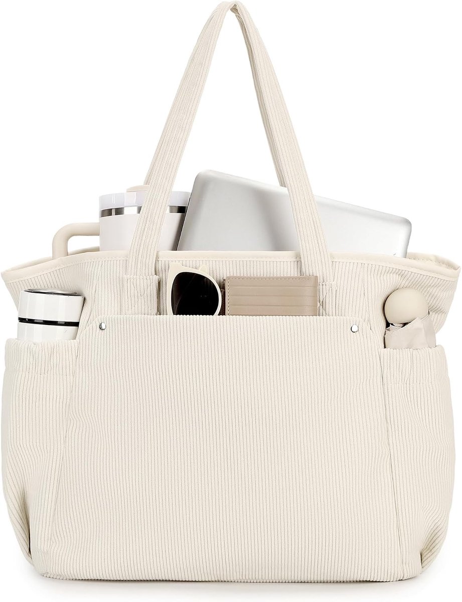 Makukke Laptoptassen voor vrouwen, handtas voor school, grote werkhandtassen dames draagtas, schoudertas voor - ShopVlot
