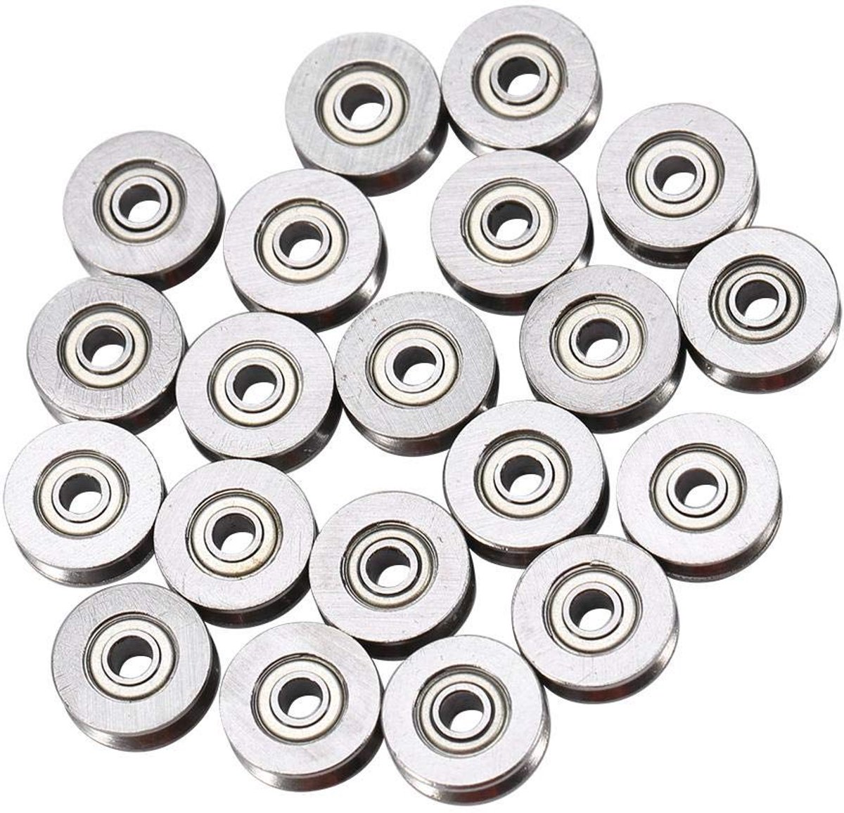 20pcs V623ZZ ball bearing 4×13×7mm miniature bearings steel closed for linear guide rail sliding door system motion - ShopVlot