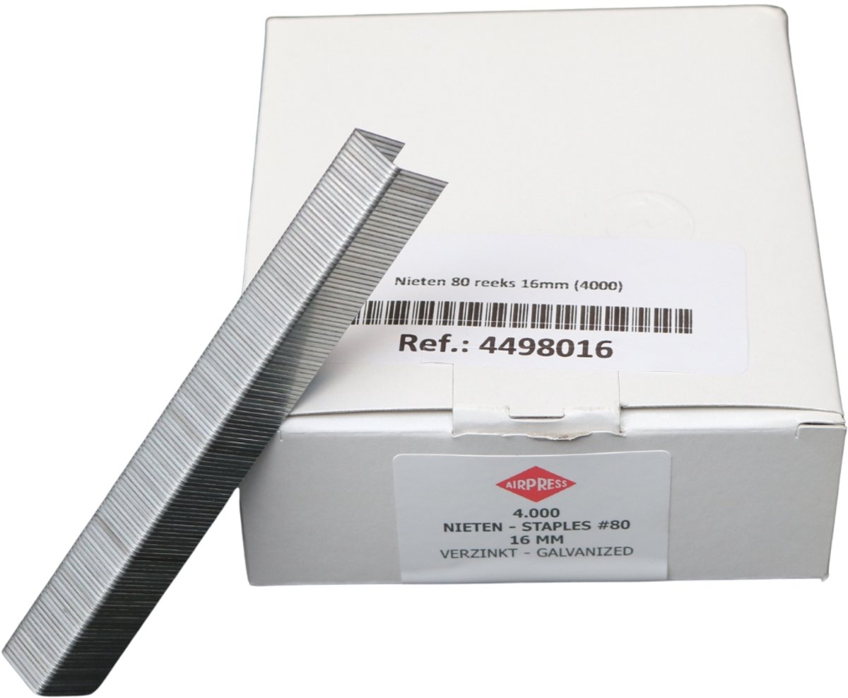 Nieten type 80 16 mm 4000 stuks