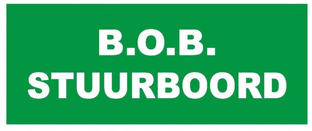 Sticker B.O.B. Stuurboord