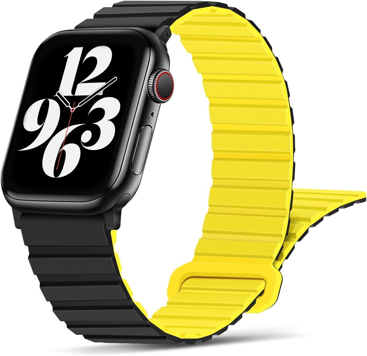Tasikar Compatible with Apple Watch Band 42mm (Series 10) 41mm 40mm 38mm Silicone Magnetic Loop Straps [Double Sided - ShopVlot