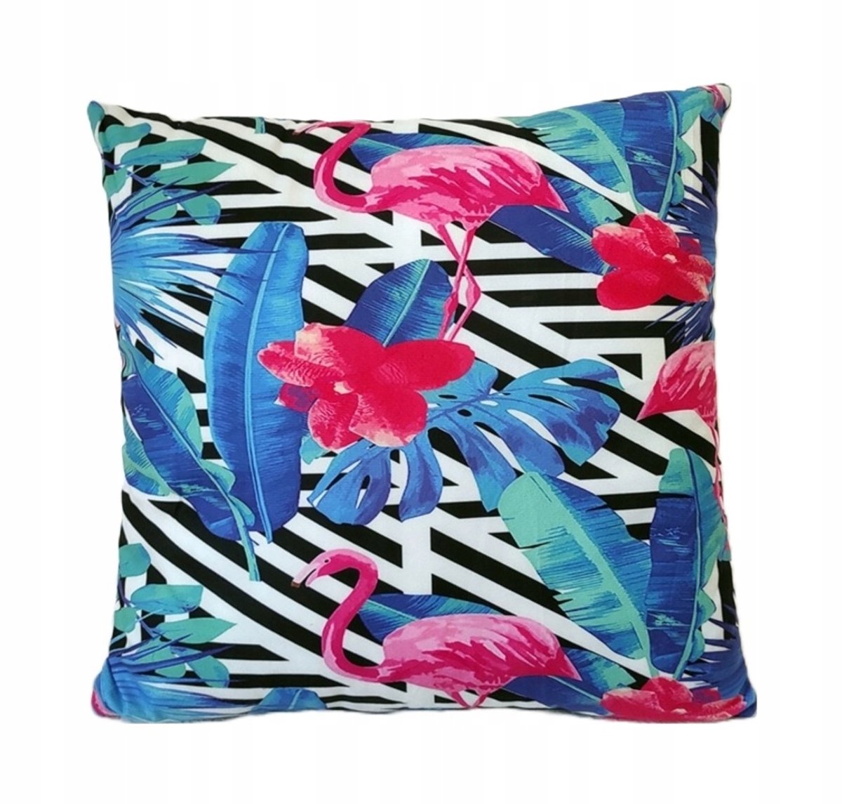 Decoratieve Kussenhoes Velours Flamingo Turquoise 40x40 cm