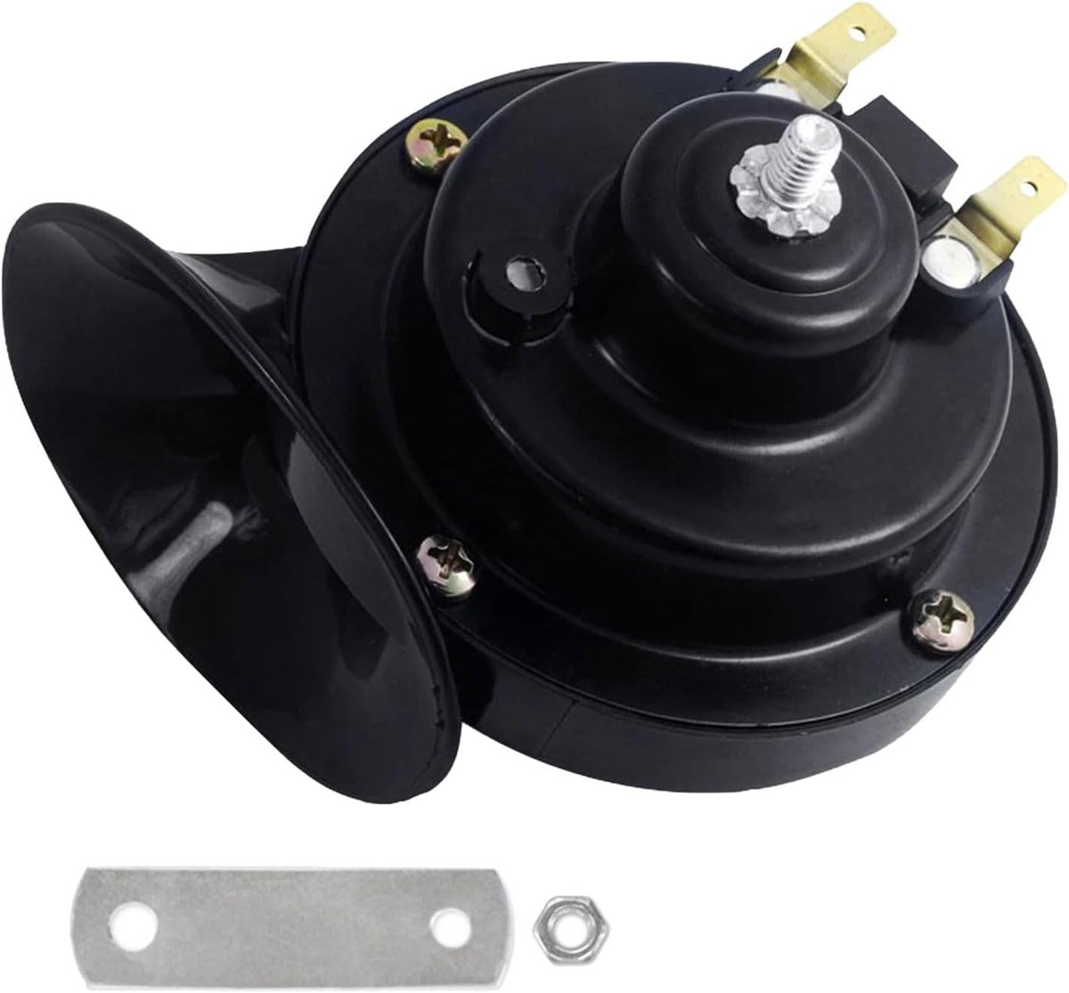 12V Motorcycle Horn, Car Horn, Motorcycle Horn, 12V Universal Snail Horn, Car Horn, Strong Engine Horn, 115dB High - ShopVlot