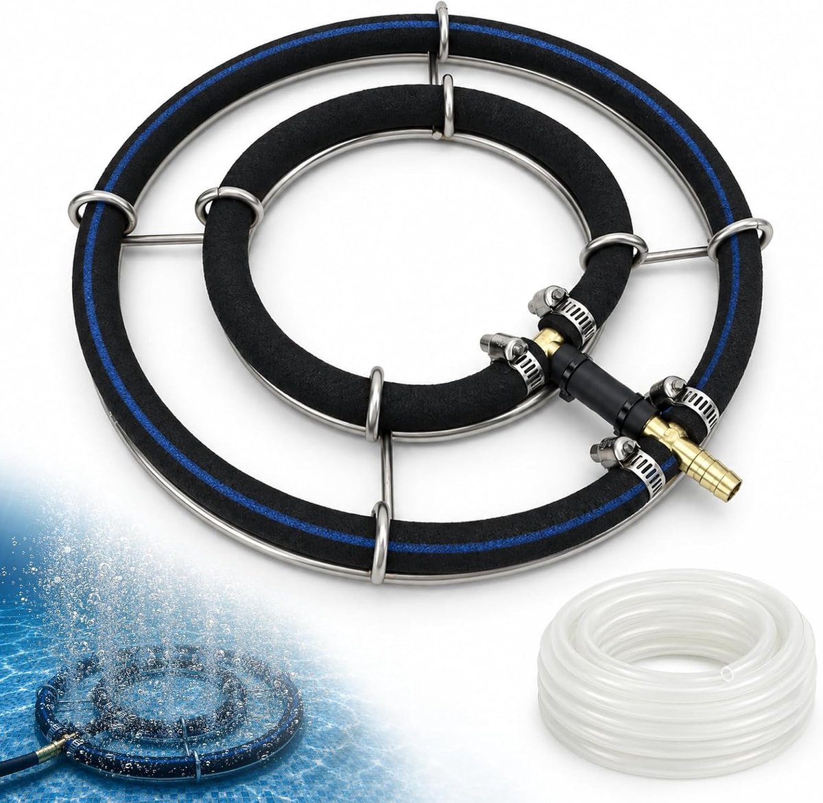 Beluchter vijver beluchter ring Ø 25 cm voor vijver & aquarium - ShopVlot