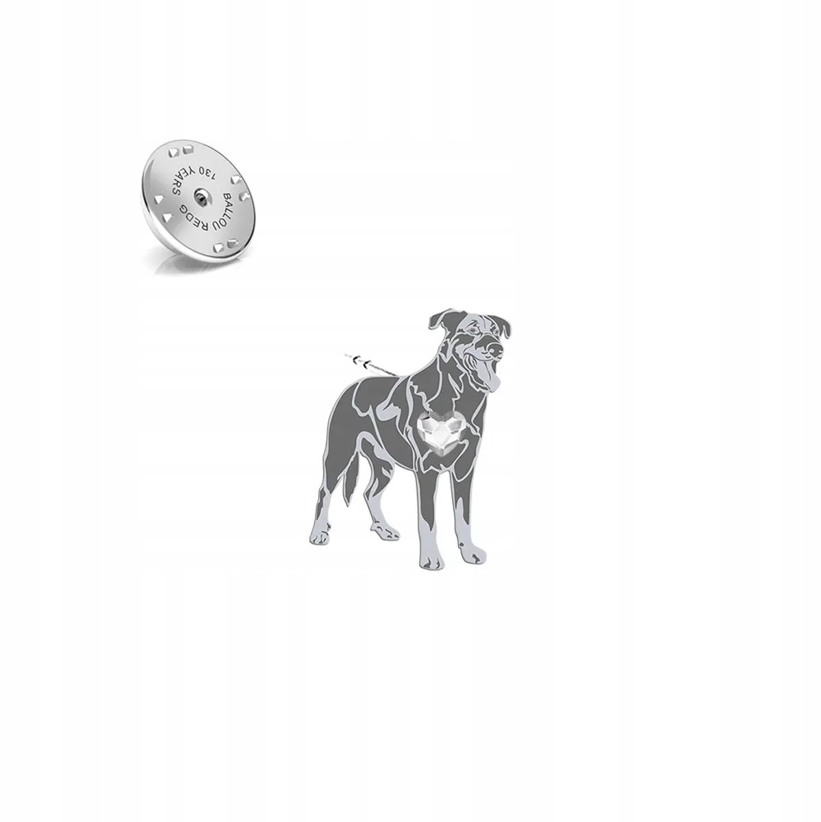 Zilveren Speld Franse Herder Beauceron - Uniek Cadeau