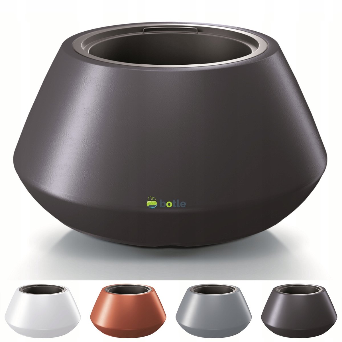Moderne Grote Plantenbak 58x30cm met 18L Inzet - Antraciet