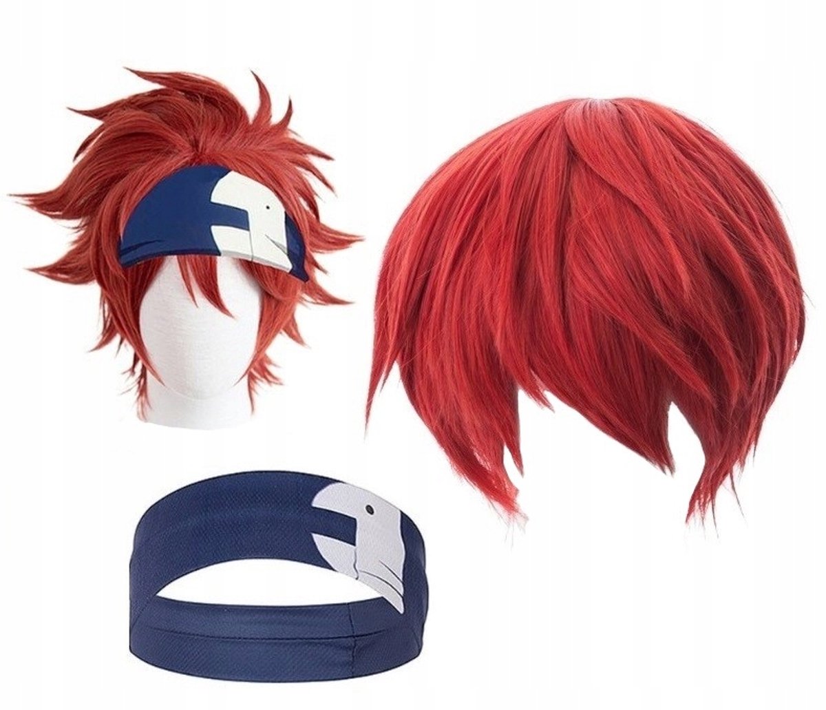 Perruque Cosplay Anime Reki Kyan SK8 de Infinity - Rood
