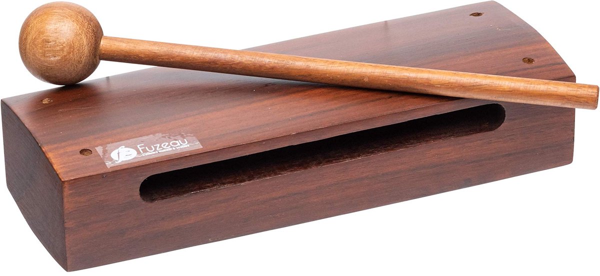 Houten blok Pao roze 2 tinten - Markeer ritme met houtachtige geluiden - Geschikt vanaf 3 jaar - ShopVlot