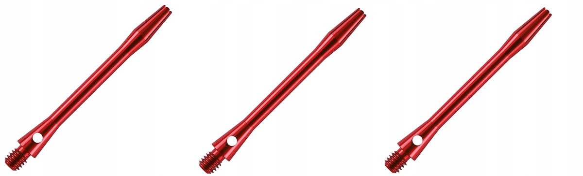 Aluminium dartschachten medium - 4,5 cm, 3 stuks
