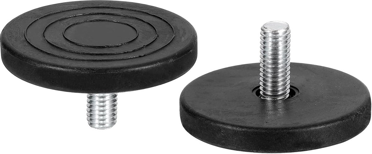 Meubelglijders M8 x 17 x 50mm - Verstelbaar - Zwart - Ideaal voor meubels - ShopVlot