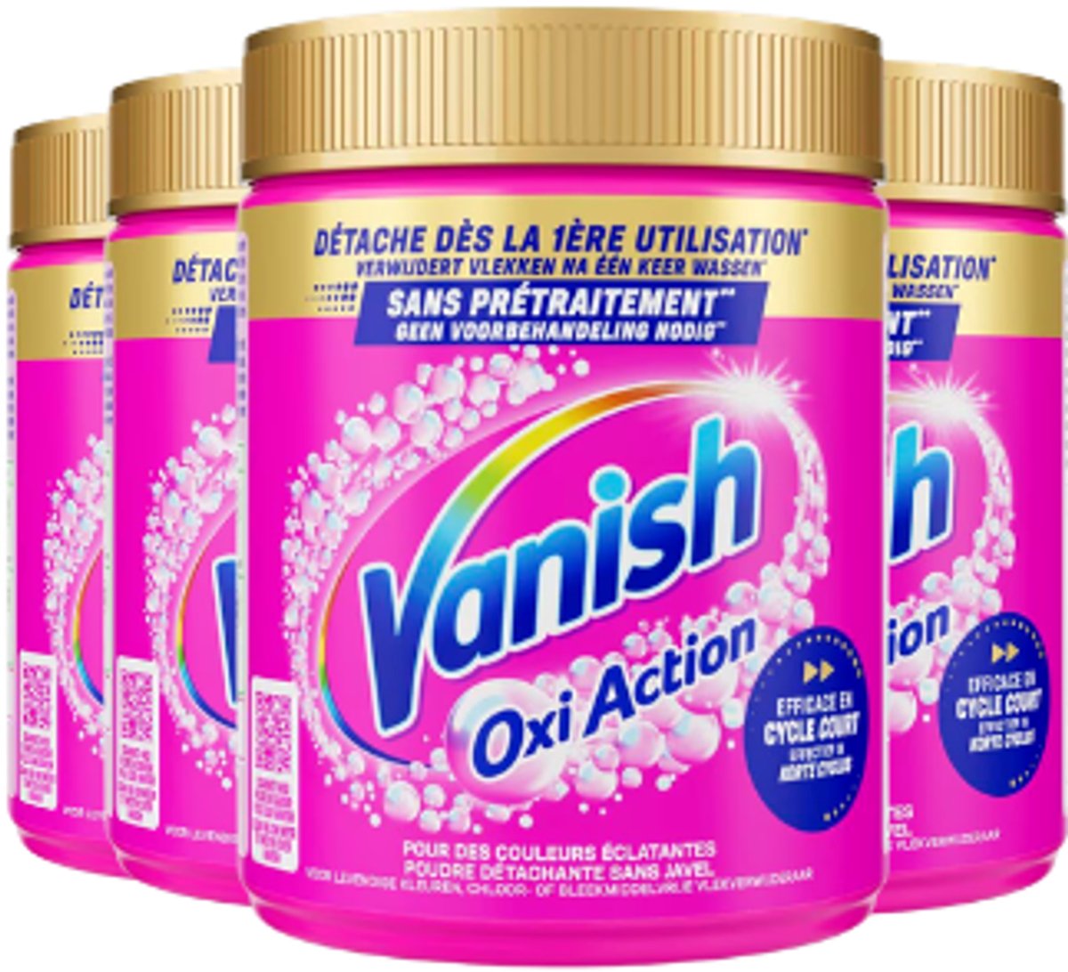 Vanish Pink Laundry Booster Powder 480g x4