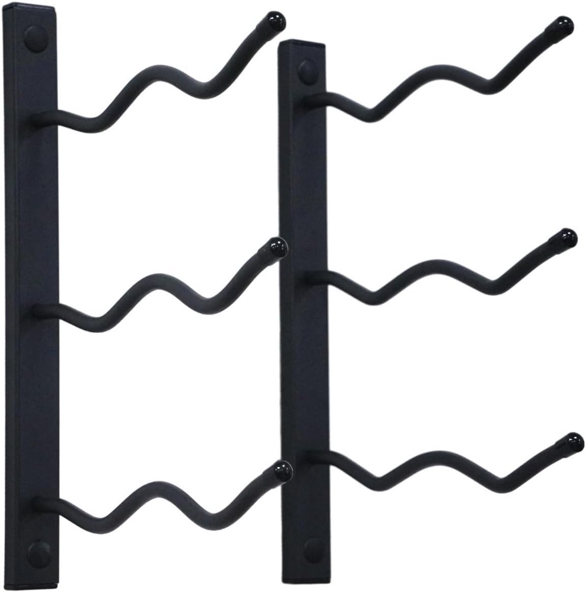 Ofanto Wine Rack Wall Double - Black - 6 Bottles - Wine Racks - Bottle Rack - Wine Rack Metal - Wine Rack Wall - ShopVlot