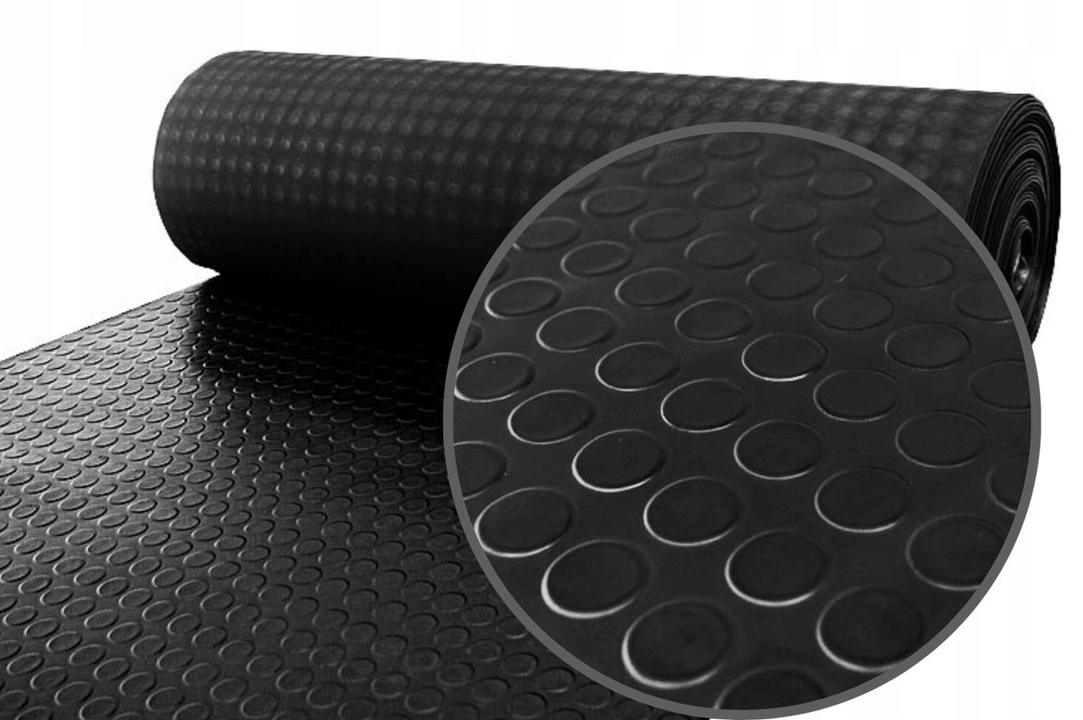 Rubberen Vloerbedekking Geribbeld 120cm Breed - Antislip & Duurzaam