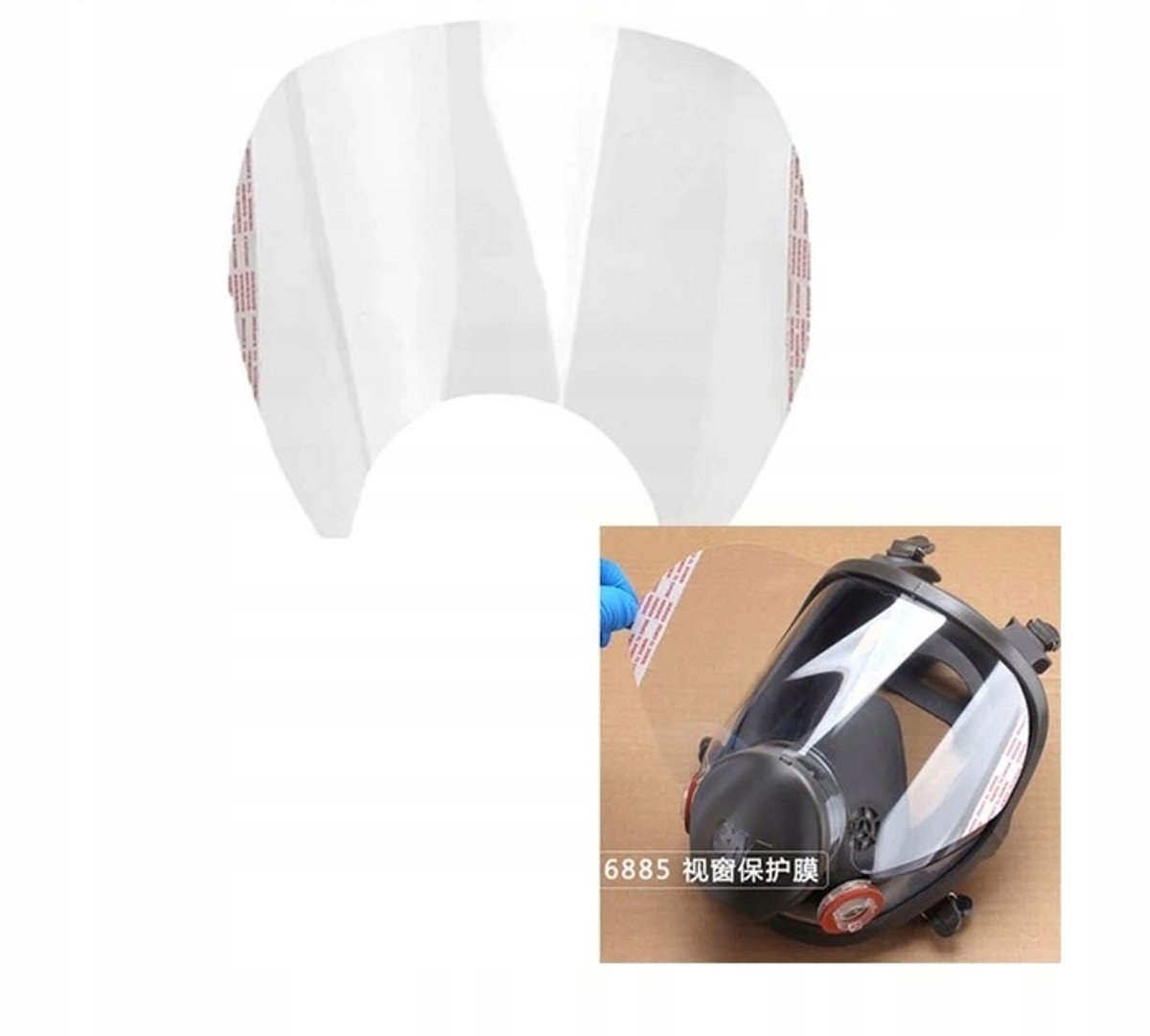 Beschermfolie voor Volledig Gezichtsmasker - Krasbestendig & Vervangbaar