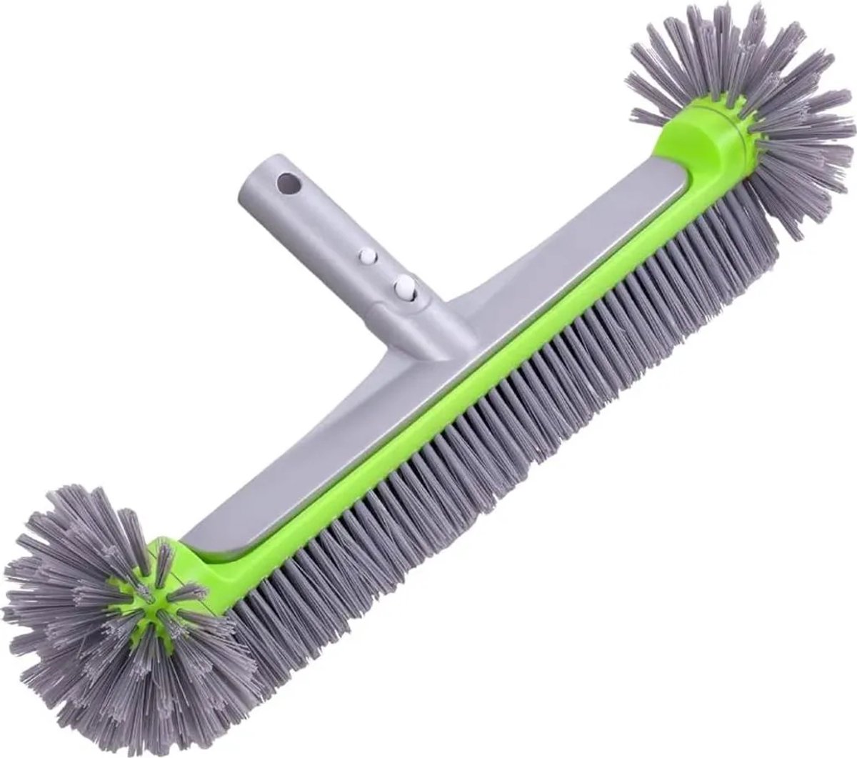 Zwembadborstel van 45 cm, Geschikt voor foliezwembaden, afneembare borstelkop Geschikt voor stevige borstelharen (telescoopsteel niet inbegrepen).