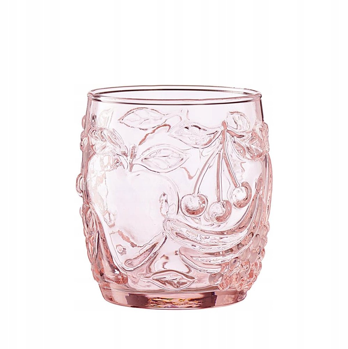 Villa Italia CHERRY Glazen - Roze, 300 ml, Met Fruitmotief