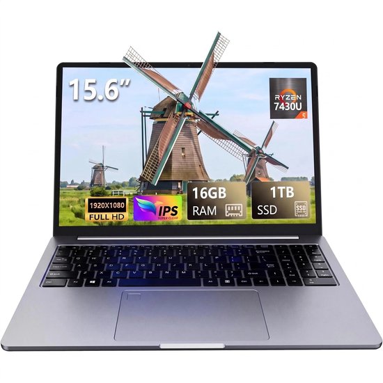 A15Pro 16″ laptop 16GB RAM 1TB NVMe Ryzen 5 5500U QHD 2560×1600 120Hz WiFi 6 Windows 11