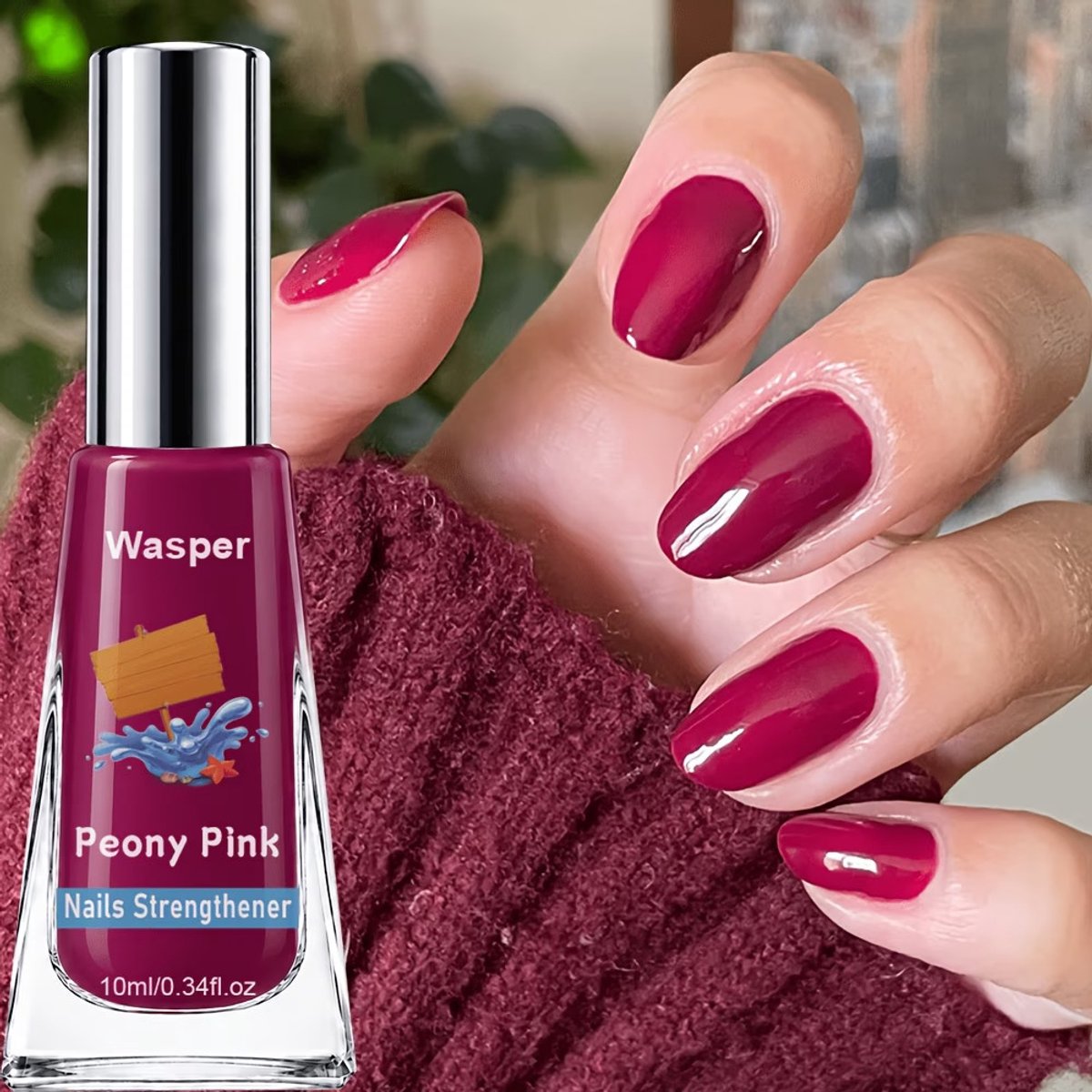 All Weekend Rose Nagellak 10 ml – Rode Hoogglans Nagellak – Sneldrogend en Verhardend voor Manicure & Nail Art