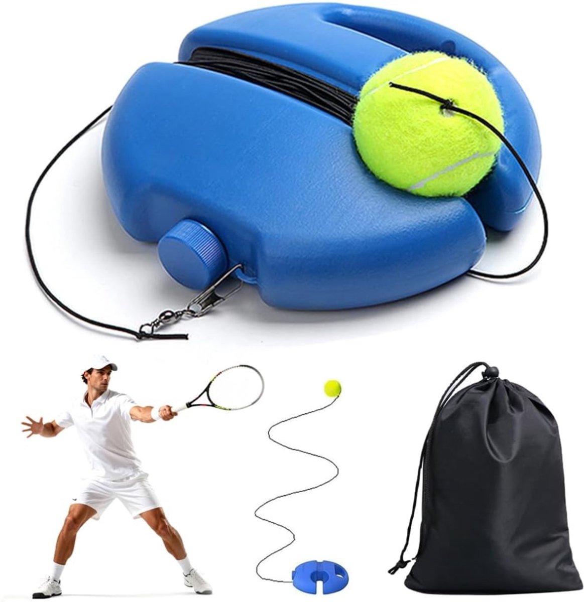 DYVNS® Tennispaal - Tennistrainer - Swingball - Tennis Oefening - Padel Trainer