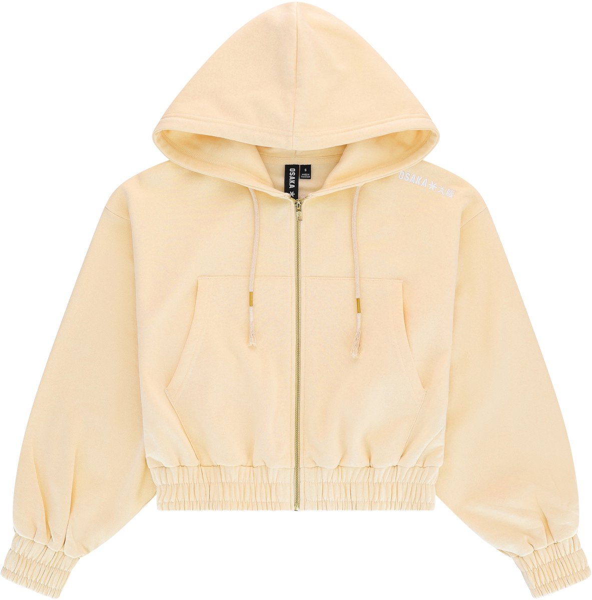 Osaka Women Cropped Full Zip Hoodie Washi