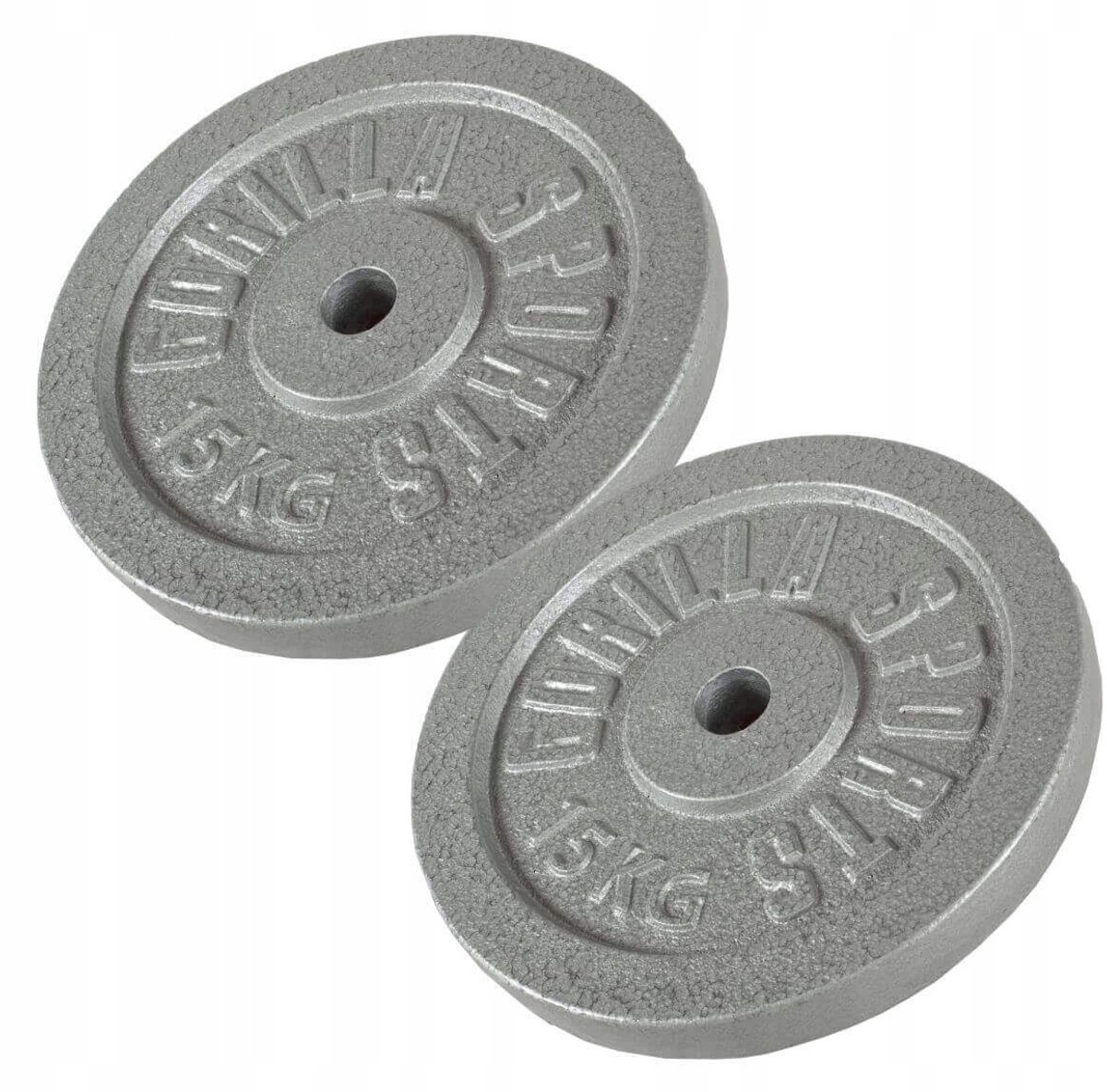 Zware gietijzeren halterschijven set 30 kg (2x 15 kg)