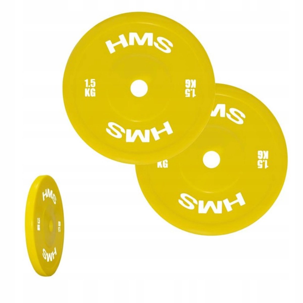 HMS TPP01 Olympische Halteringsschijf 2x1,5 kg Geel