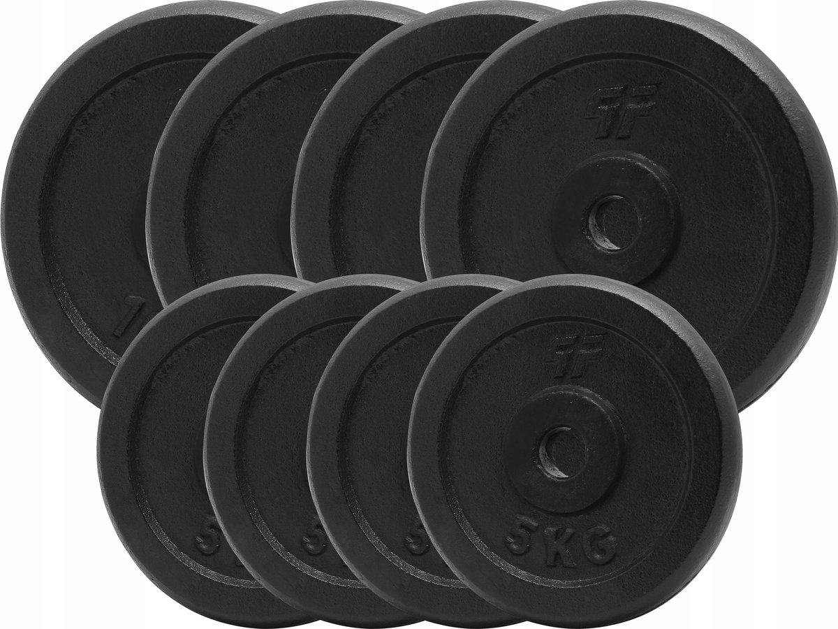 Platinum Fitness 60kg Gietijzeren Houder Bordenset 29mm