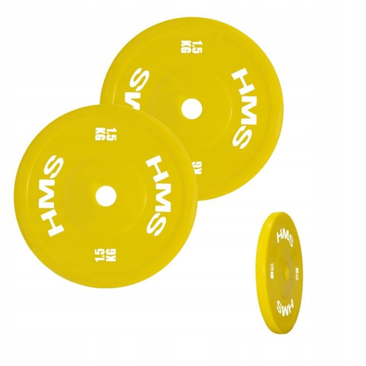 HMS TPP01 Olympische Halteringschijf 2x1,5kg Geel