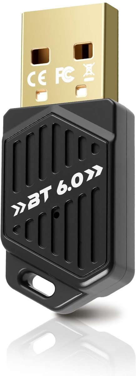 Bluetooth 6.0 adapter - USB dongle - met BLE - verbinding voor muis en toetsenbord - ShopVlot