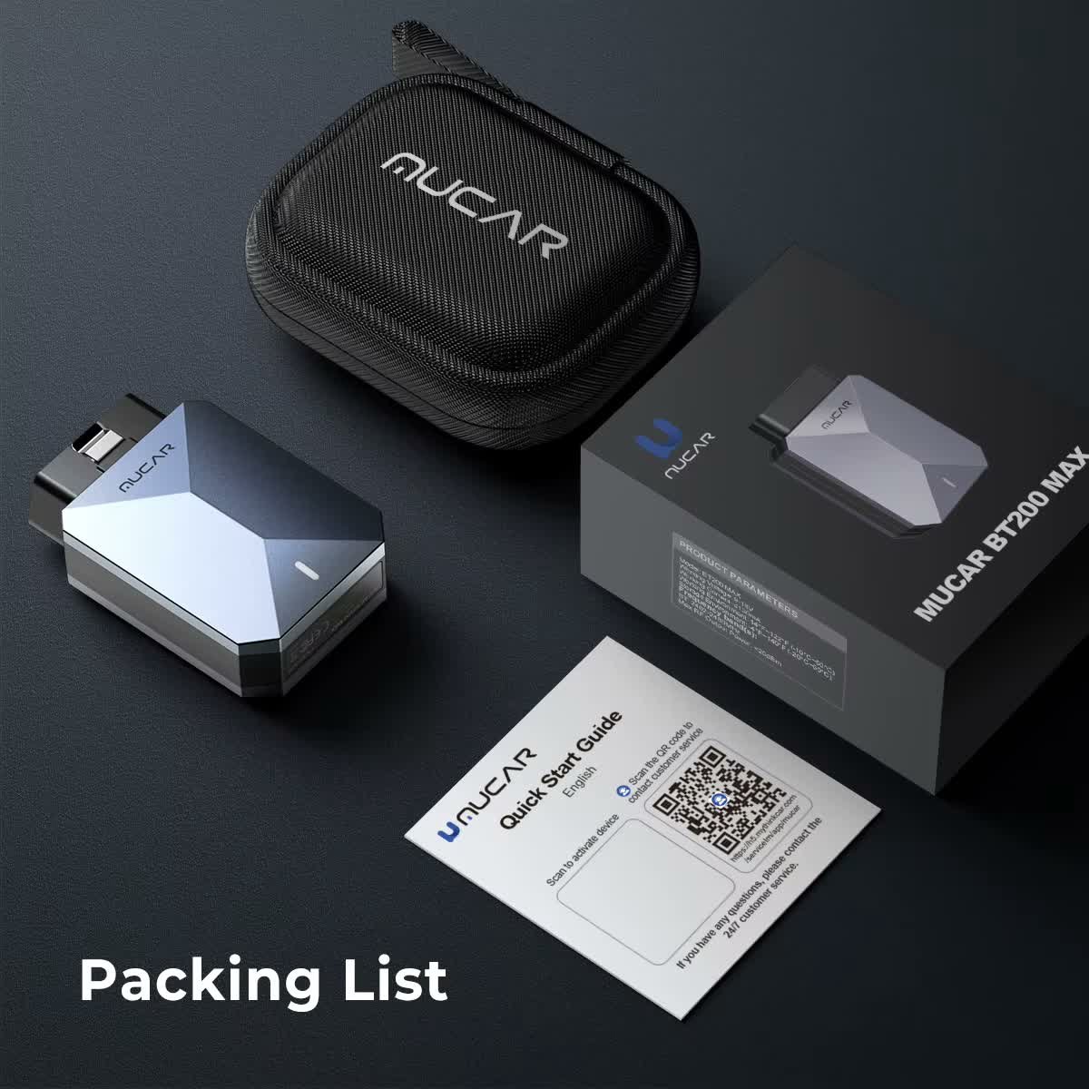 MUCAR BT200 MAX OBD2 Scanner ELM327 CANFD Bidirectioneel 15 Resetfuncties Volledig Systeem Diagnose Levenslang Gratis Updates thumbnail 4