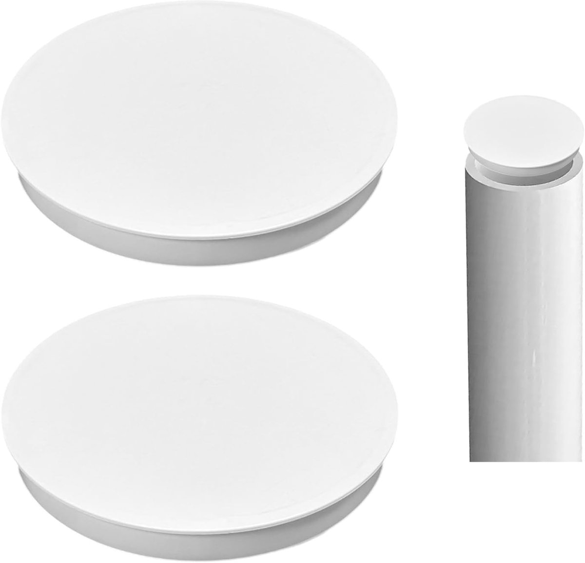 Pack of 2 white cover for ventilation hose, 110 mm ventilation duct, cover for PVC pipes, drain pipes and drain pipes - ShopVlot