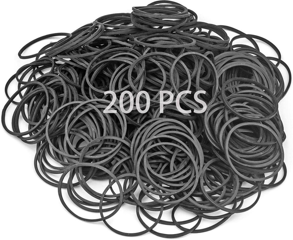 Zwarte elastieke banden 38mm - hittebestendig - sterk en elastisch - ideaal voor organisatie - ShopVlot