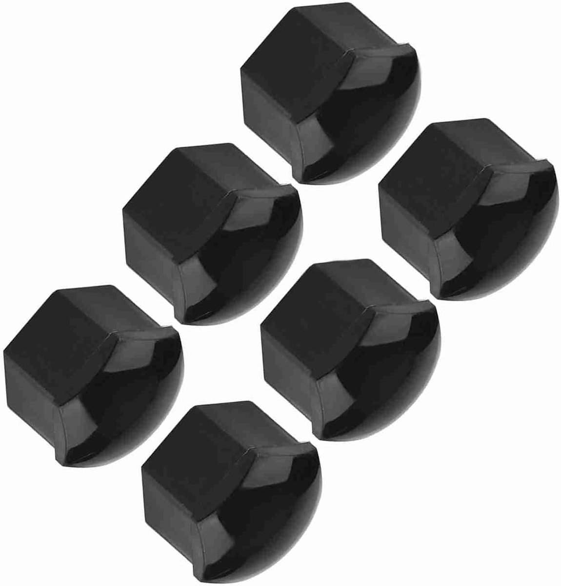 20pcs wielmoerkap 19mm - zwarte kunststof - anti-diefstal - bescherming voor velgen - ShopVlot