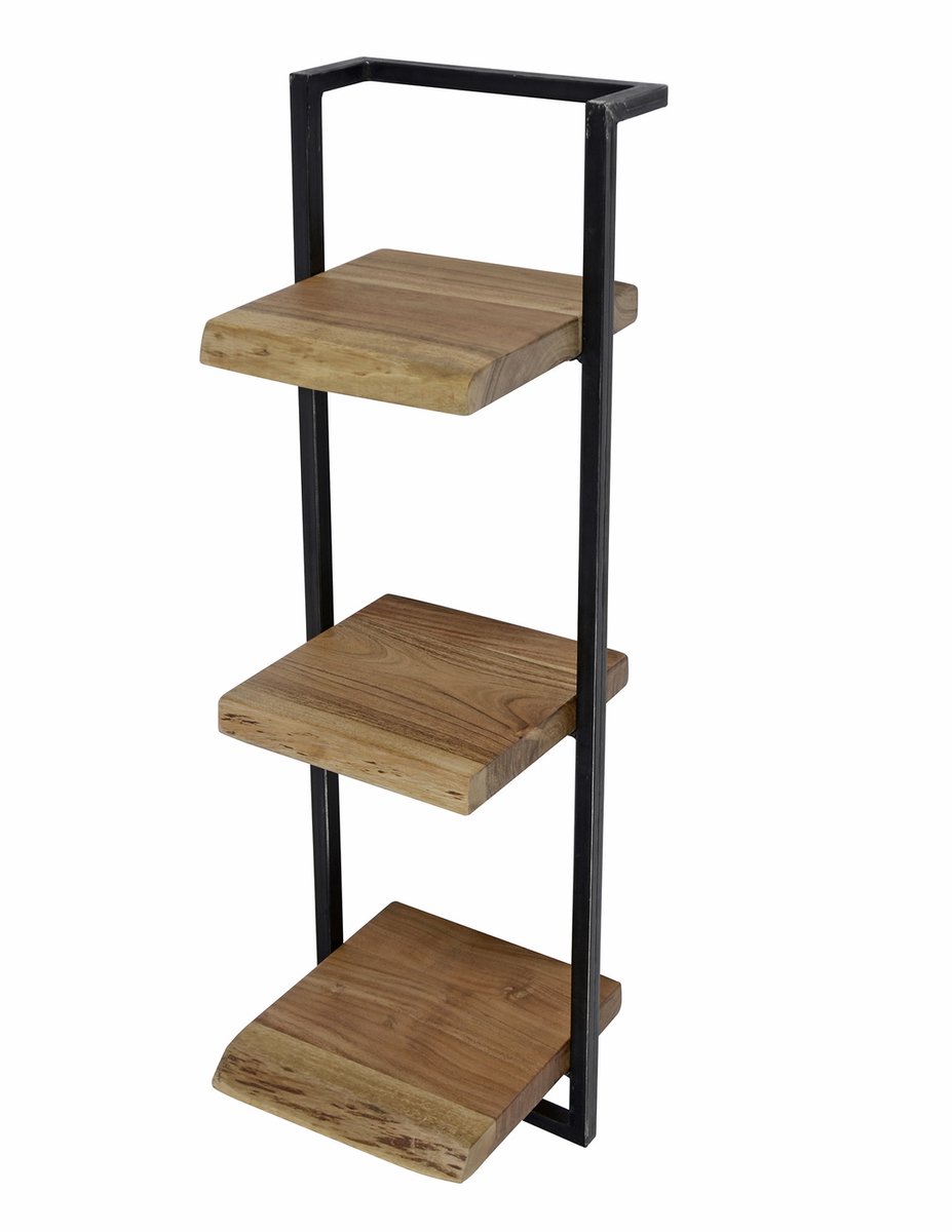 Giga Meubel Wandplank Edge - Naturel Acaciahout - 30x25x100cm