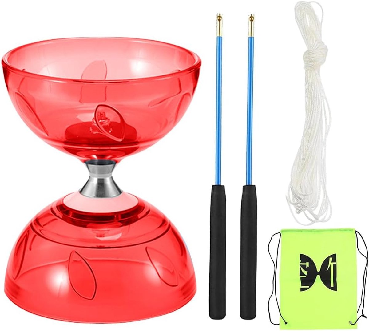 Diabolo met kogellagers - luminescent materiaal - voor gevorderde spelers - veilig en duurzaam - ShopVlot