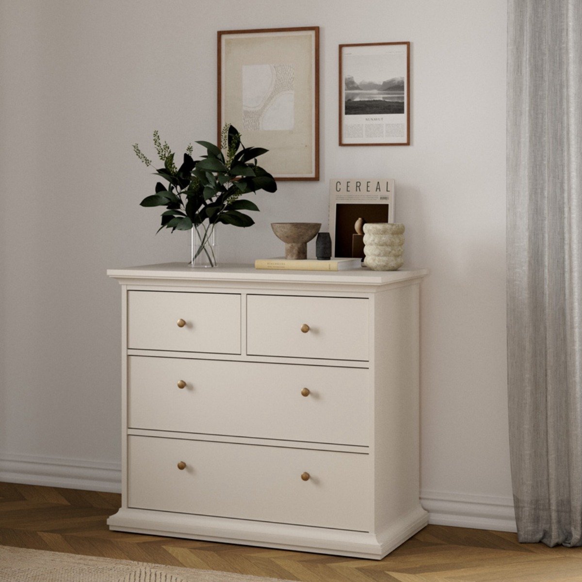 Giga Living Ladekast Paris - Beige - 100x90x50cm