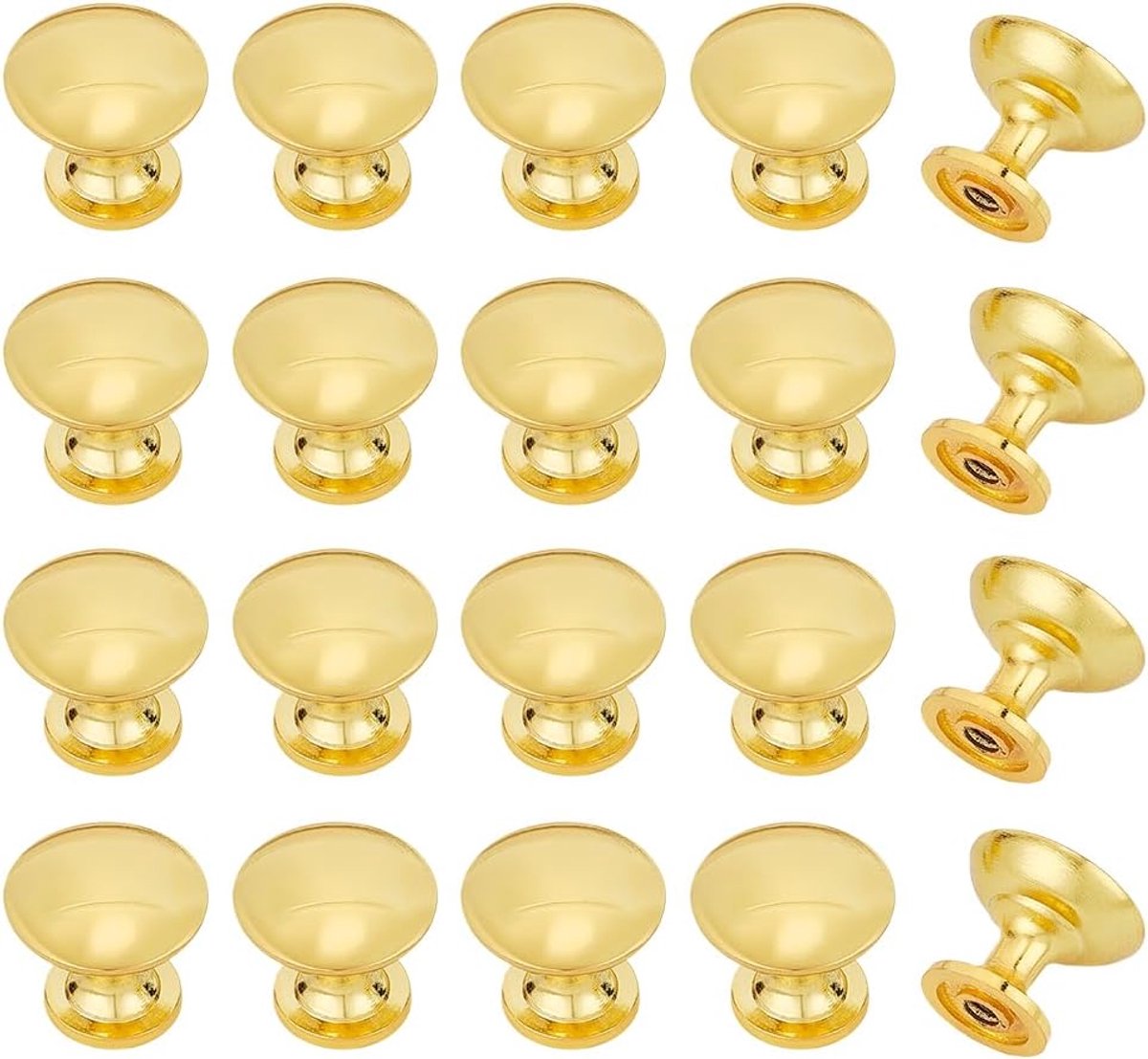 Kastgrepen 20 stuks - Gouden aluminiumlegering - Duurzaam en corrosiebestendig - Perfect voor renovatie - ShopVlot