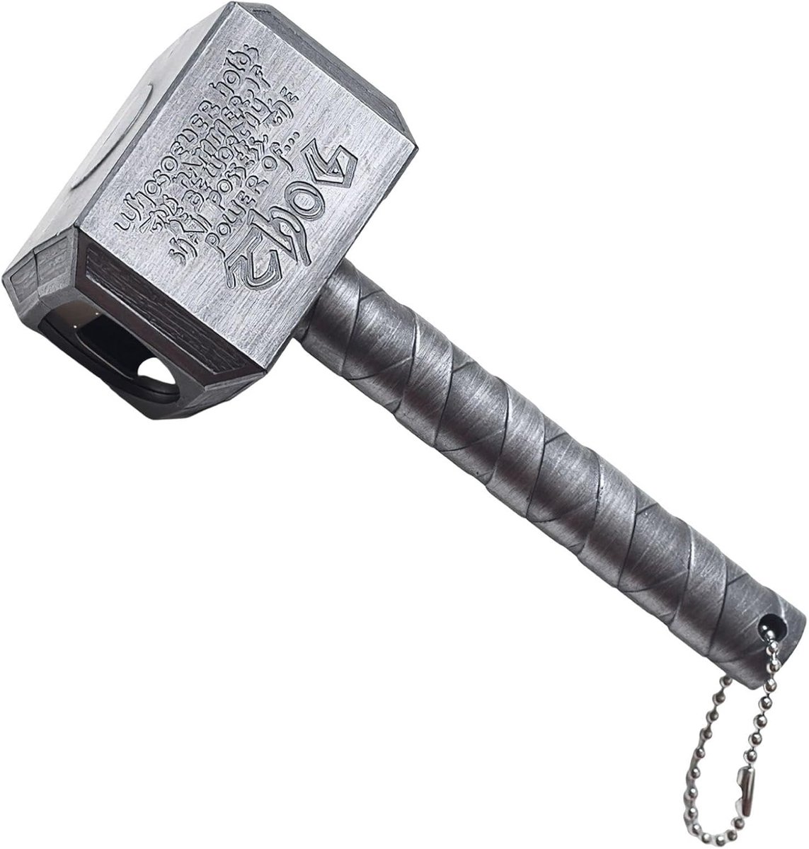 Flessenopener hamervorm - zilver - creatief design - ideaal voor feesten - ShopVlot
