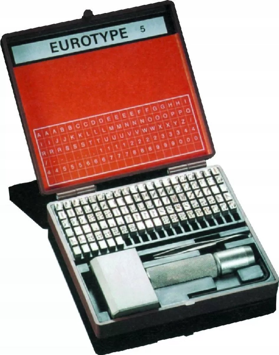 Beta Stempelhouder Set met Pincet - 102 Delig - Teksthoogte 3mm