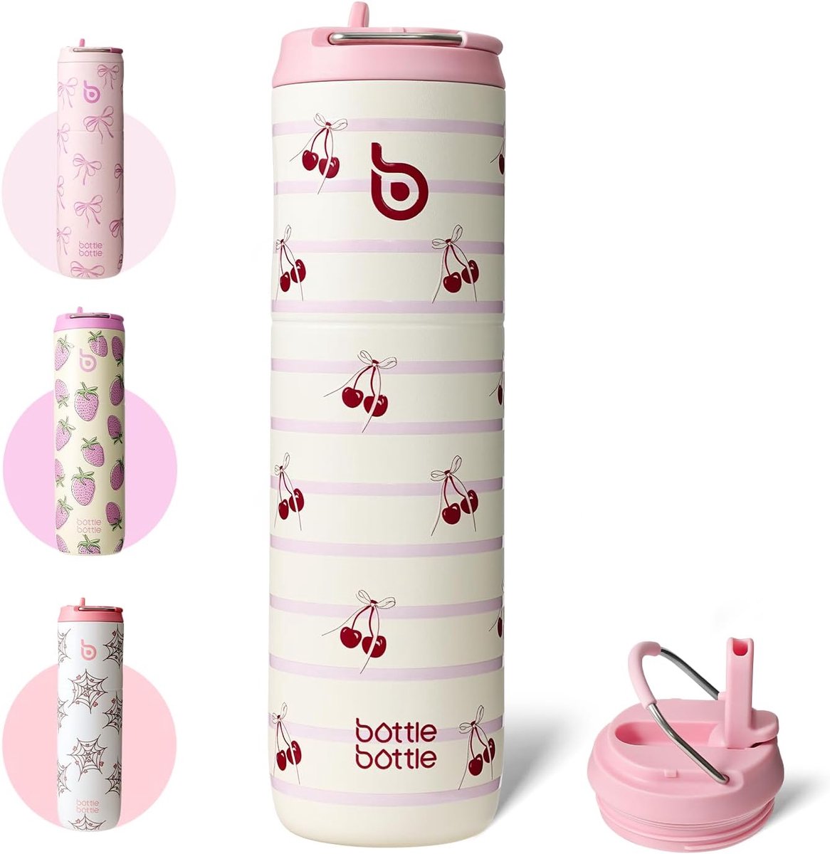 Thermosfles 750 ml - RVS met rietje, deksel en handvat - Lekvrij en BPA-vrij - Ideaal voor sport en reizen - ShopVlot