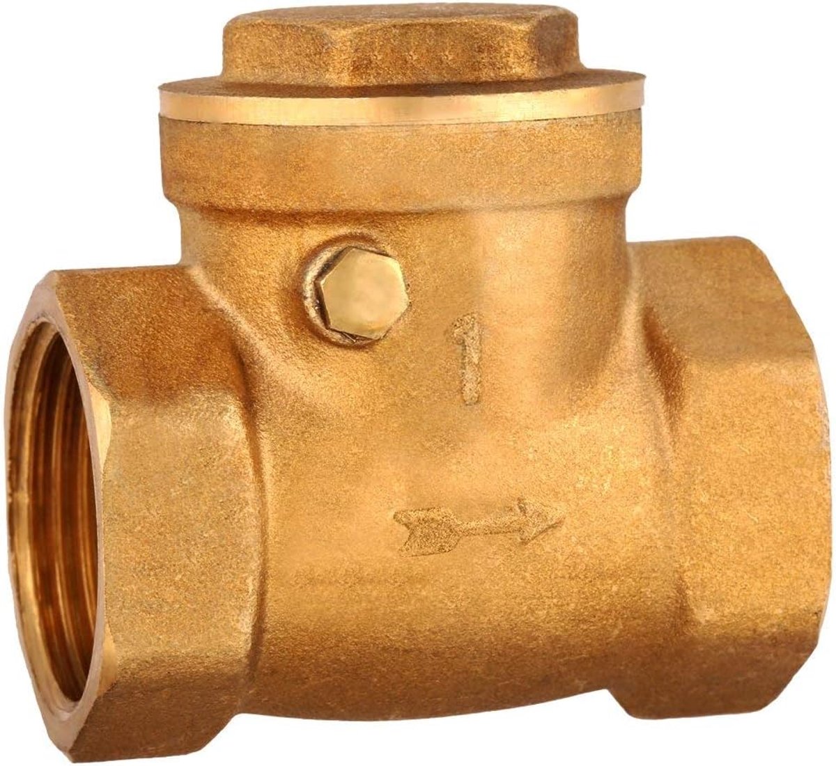 Terugslagklep DN25 - Messing 1 Inch - Voorkomt teruggave van water - Duurzaam en betrouwbaar - ShopVlot