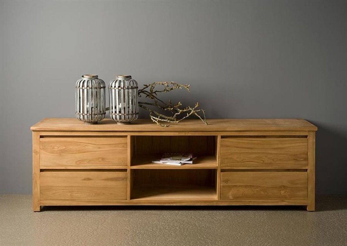 Tower Living Tv-meubel Corona - Bruin Hout - 200x50x60cm